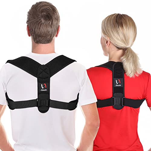 Posture Corrector for both Men and Women, Comfortable Upper and Back Brace, Adjustable Back Straightener Support for Back, Shoulder and Neck