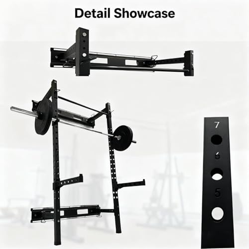 Fitvids Power Rack Squat Stand, 1000 Pound Capacity 3“ x 3” for Home & Garage Gym with J-Hooks, Multiple Styles