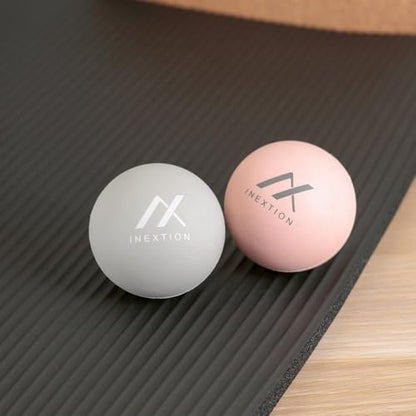 Therapy Massage Balls (2-Pack), High-Density Fascia Balls for Targeted Muscle Relaxation & Daily Recovery - Serene Gray + Soothing Pink (65D+50D) - color: Serene Gray + Soothing Pink (65d+50d)