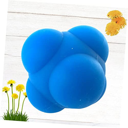1Pc Hexagonal Reflex Training Ball Agility Bouncing Ball for Enhanced Reaction Speed Hand Eye Coordination for Athletes and Rehabilitation
