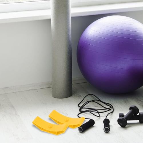 10pcs Dumbbell Rack and Kettlebell Storage Stand Hollow Weight Organizer for Home Gym, Compact Sports Equipment Holder with Shock Absorbing Yellow Design