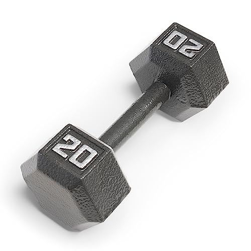 Marcy Cast Iron Hex Dumbbells Collection - Available size from 3-lb to 100-lb, SOLD INDIVIDUALLY - style: 20lbs