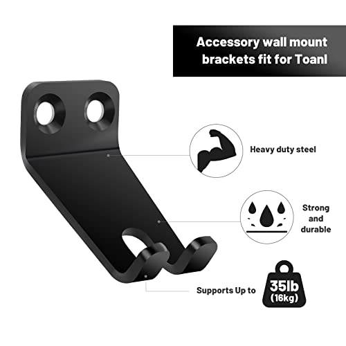 5PCS Wall Mounted with Special Fit for Tonal Accessory Shelf Clips Adapter Hooks Space Saving for Home Gym Garage T-Lock Exercise Equipment Organization Multipurpose Organizer Storage