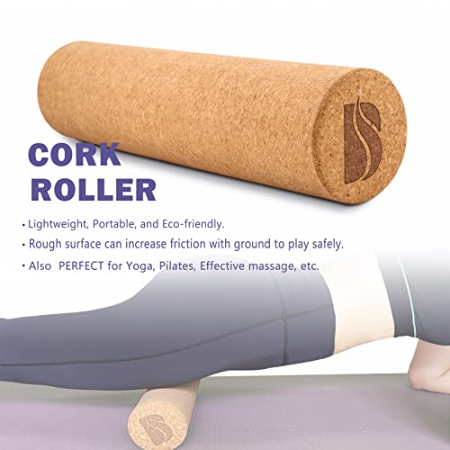 Balance Board Trainer, Wooden Balance Board with Adjustable Stoppers -3 Different Distance Options-Balance Exercise Equipment for Fitness Work - color: Purple