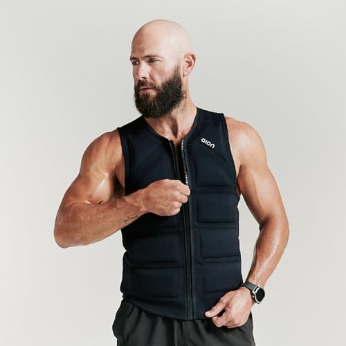 Aion Mens Weighted Functional Workout Vest- Black