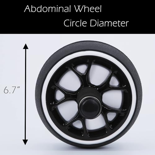 AB Wheel Roller, Exercise Abdominal Fitness Wheel, Work-out Strength-Training Roller, 12"W