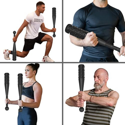 POWER GUIDANCE Macebell Steel Clubbell (2kg-10kg) – Indian Club with Massage Surface for Shoulder Mobility, Grip Strength & Rehabilitation – Solid Steel Weighted Club with Rubber Coating for Home Gym, BJJ & Wrestling