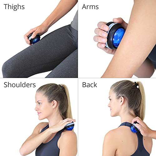 Body Back FSA Eligible Manual Massage Roller Ball | Deep Tissue Roller & Lacrosse Ball - Handheld Massager for Sore Muscles & Joint Pain | 360° Mobility Therapy Ball for Athletes & Fitness Recovery