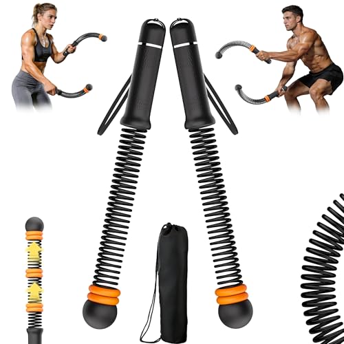 Adjustable Ropeless Battle Ropes for Home Gym for Men & Women, Heavy Duty Cordless Battle Rope, Exercise Ropes with Variable Resistance, Strength & Low-Impact Cardio for HIIT