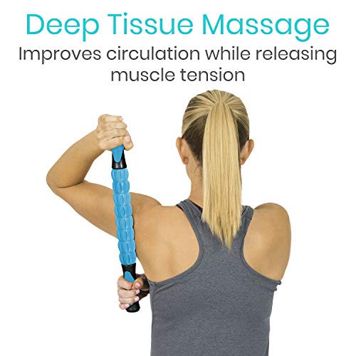 Vive Massage Stick Roller for Muscle, Back, Legs - Deep Tissue Body Fascia