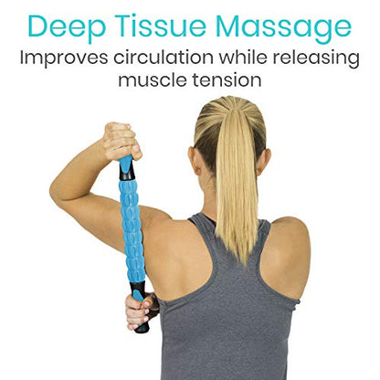 Vive Massage Stick Roller for Muscle, Back, Legs - Deep Tissue Body Fascia