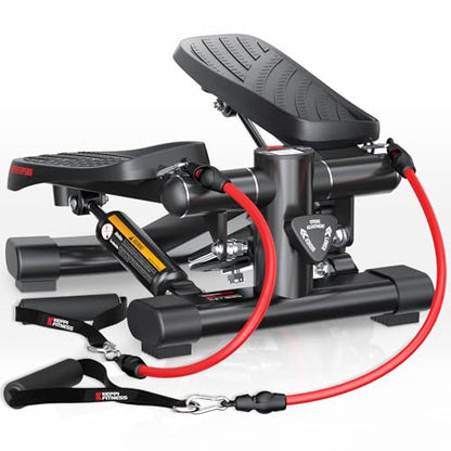 Keppi Fitness Stair Stepper, Steppers for Exercise at Home, Stepper with 2 Pairs of Resistance Bands for Efficient Cardio - Fitstep Series