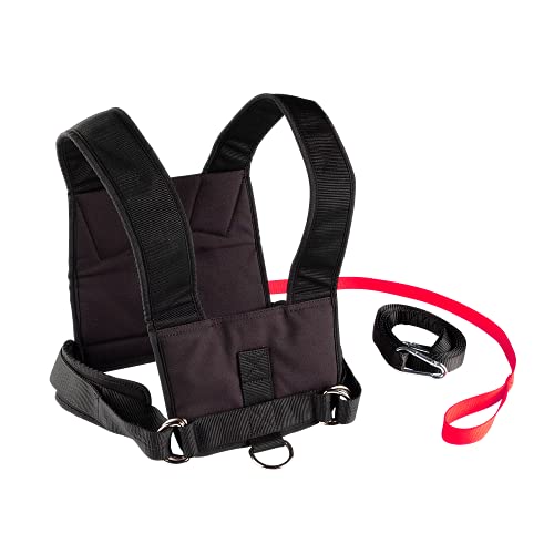 Weight SlBody-Solid Tools Sled Harness - Fully Adjustable Weight Sled Harness, One-Size-Fits-All with Quick-Release Strap Harness with Quick Release