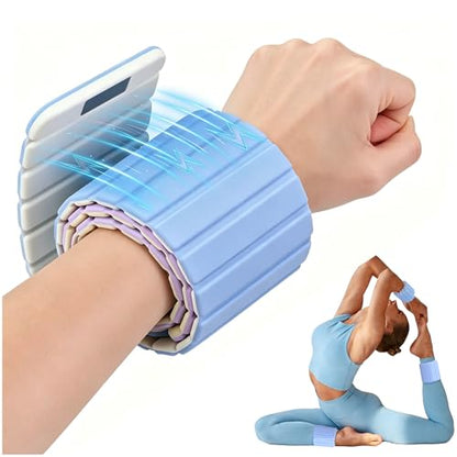 BECOJADDE Wrist Weights Ankle Weight for Women 1 Pair (1.1 lb/2.2 lb Each) - color: Blue Cream, size: 4.4 Lb Pair (2.2 Lb Each)