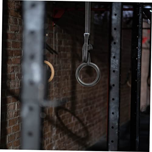 2pcs Adjustable Small Gymnastics Rings with Durable Webbing Versatile Fitness Equipment for Home and Gym Use for Strength Training and Calisthenics