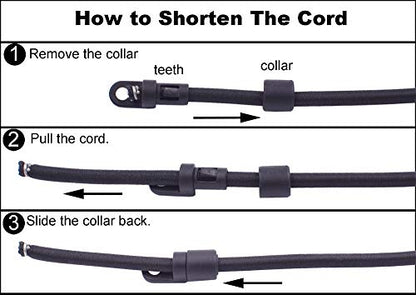 2 Pcs Rod Tamer Strap Holder Deck Mount Connector Gunwale Mount Rod Strap Rod Hold Down Strap - color: Black X 4 Pack
