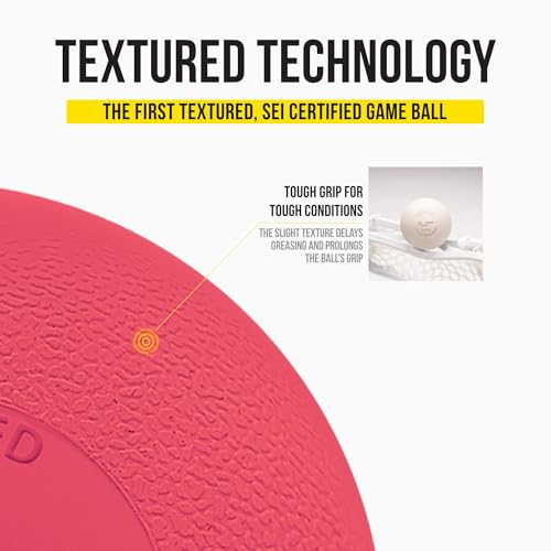 Pearl LT Textured Lacrosse Balls by Guardian Innovations - SEI Certified Meet NOCSAE Standards for Games. Official Game Balls of Top NCAA Programs, Tournaments and Leagues - color: Neon Pink, size: 50 Pack