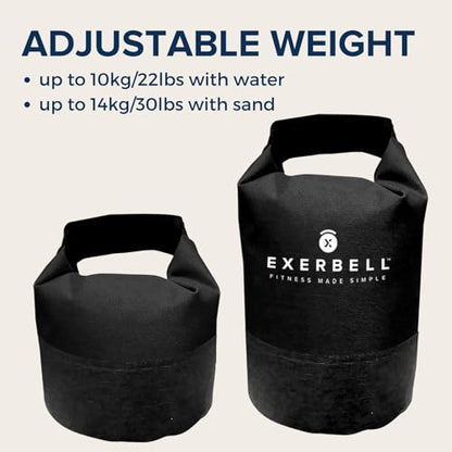 Foldable Adjustable Kettlebell 4-30lbs – Portable Water Sandbag Functional Strength Tool – Soft Floor-Friendly Mobility Gear for Home Gym Travel – Leak-Resistant Load with Internal Scale