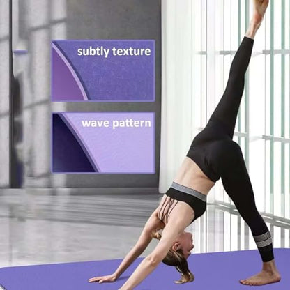 Premium Non-Slip Yoga Mat–Non-Slip,Durable,with Free Carry Strap for On-the-Go Practice!