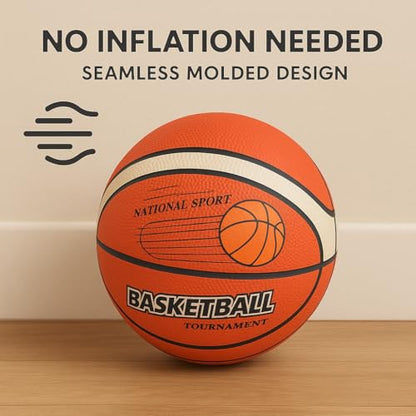 Silent Indoor Basketball – No Noise PU Foam Ball for Home Training, No Air Needed, Suitable for Apartment Fitness Use – Size 3/5/7