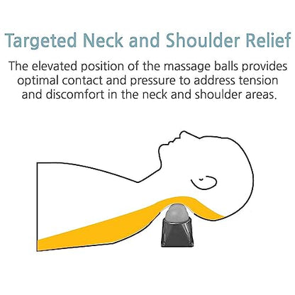 Double Lacrosse Peanut Massage Ball Riser Set for Headache, Neck, Shoulder & Back Pain Relief (Massage Ball Riser Set)