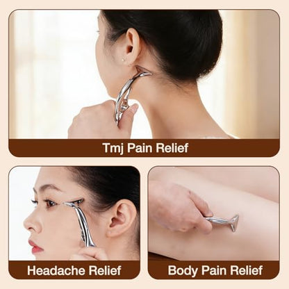 All in 1 Trigger Point Massage Tool TMJ Tension Relif Face Gua Sha