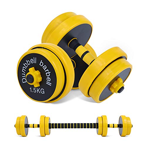 Nice C Weights, Dumbbell Set, Kettlebells, Adjustable Dumbbells, Barbell Weight Set, 20-40-50-70LB 3-in-1 set, Non-Slip, All-purpose - style: Barbell 33LB or 16 LB Dumbbell Pair