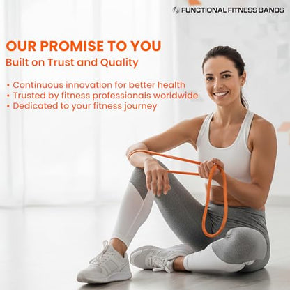 Pull Up Assist Bands Set by Functional Fitness. Heavy Duty Resistance and Assistance Training Band - color: Combo Pack - #2 Red, #3 Black, #4 Purple, #5 Green, and #6 Blue