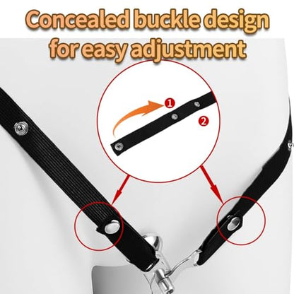 Inverted Suspension Cage Men's Workout Stand with Waist Belt Sports Equipment Stainless Steel Stand for Men's Workouts Ergonomic Metal Frame (B)