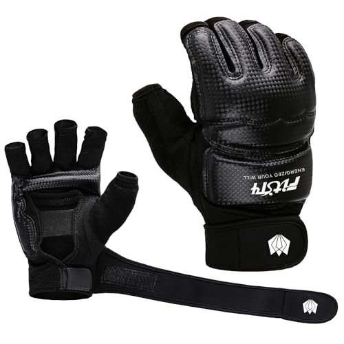 FitsT4 Sports Half Mitts MMA UFC Training Boxing Punch Bag Martial Arts Gloves