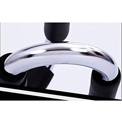 Push Up Bars - Strong Chrome Steel Pushup Stands with Comfortable Foam Grip and Non-Slip