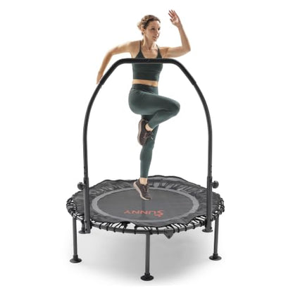 Sunny Health & Fitness 36"/40"/48" Bungee Exercise Trampoline with Handlbar - size: 40" trampoline