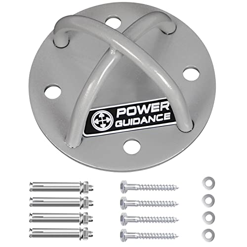 POWER GUIDANCE Wall and Ceiling Mount Bracket for Suspension Straps, Gymnastic Rings, Yoga Swings & Hammock Resistance Band Battle Rope