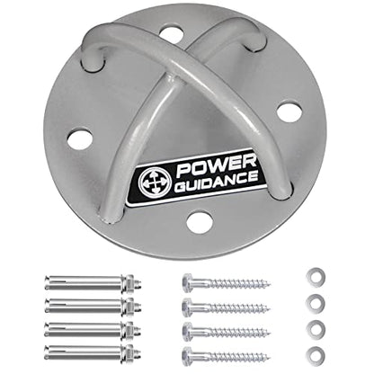POWER GUIDANCE Wall and Ceiling Mount Bracket for Suspension Straps, Gymnastic Rings, Yoga Swings & Hammock Resistance Band Battle Rope