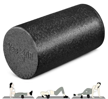 Yes4All High-Density EPP Round Back Roller Foam, Exercise Foam Roller for Yoga, Pilates & Stretching - 12, 18, 24, 36 inch