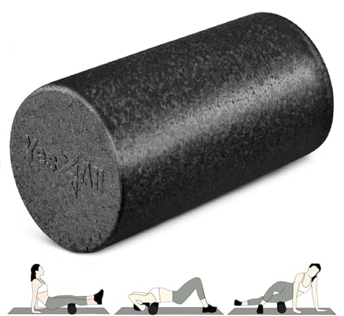 Yes4All High-Density EPP Round Back Roller Foam, Exercise Foam Roller for Yoga, Pilates & Stretching - 12, 18, 24, 36 inch