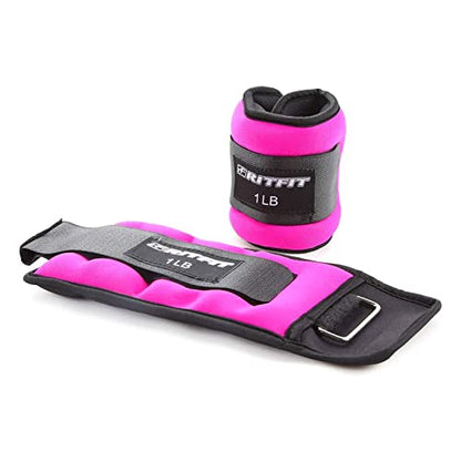 RitFit Adjustable Ankle Weights for Women & Men