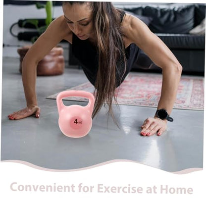 LIOOBO 4kg Soft Competition Kettlebells Weights Yoga Kettlebells for Home Fitness Equipment