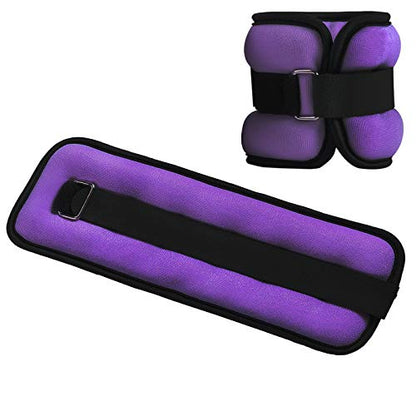 Ankle/Wrist Weights, Small Leg Arm Hand Cuff Weights for Women Kids, Exercise Equipment with Adjustable Straps for Fitness Gym Dancing Walking Jogging Gymnastics Aerobics (1 Pair)