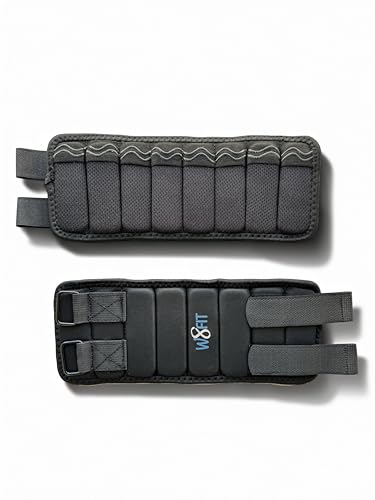 Adjustable Ankle Leg Weights Set of 2 Washable with Removable Weights up to 4.5 LBS