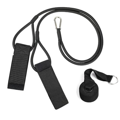Baseball Resistance Training,Softball Pitcher Resistance Strap,Baseball Pitching Training with Baseball Training, Pitching and arm Training, Door Installation Anchor Strap- Black