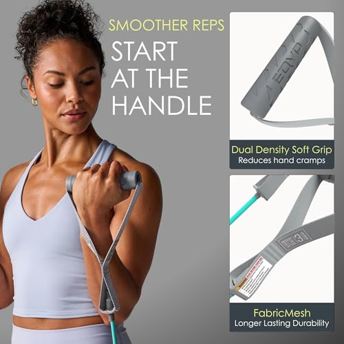EQYP Power Tube Resistance Bands with Handles – Exercise Bands for Home Workouts