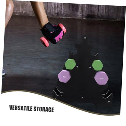 Kisangel 3pcs Dumbbell Rack for Home Gym Heavy-duty Fitness Equipment Stand for Efficient Weight Storage Compact Design for Dumbbells and Kettlebells