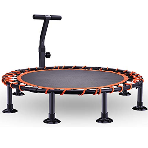 TXTC 40inch Mini Trampoline, Fitness Trampoline, Quiet Exercise Rebounder for Kids Adults Indoor/Garden Workout,Kids Trampoline for Play & Exercise Indoor (Color : Elastic Rope-A, Size : 40inch) - color: Elastic Rope-a