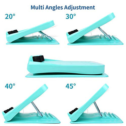 Slant Board, Calf Stretcher Ankle and Foot Incline Board for Stretching Tight Calves or Plantar Fasciitis Adjustable 4 Level (330 lb Capacity), Strength Training Equipment Leg Machines - color: Bule