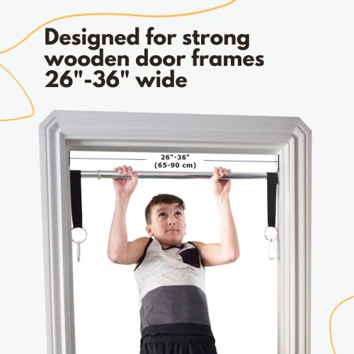 Doorway Swing for Kids Indoor - Trapeze Bar and Gymnastic Rings Combo and Classic Rope Swing for Doorway Gym