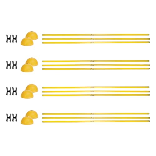 Champion Sports Agility Training Pole & Hurdle Sets – Speed, Footwork & Coordination Drills, Indoor/Outdoor PVC Poles
