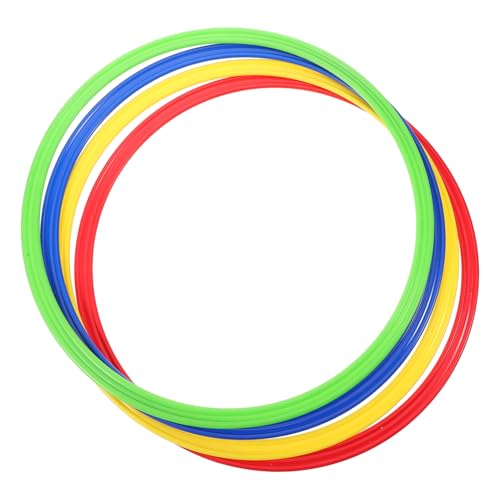 4pcs Soccer Agility Training Rings Multi for Speed and Coordination Drills Versatile Football Training Gear for Enhanced Athletic Performance
