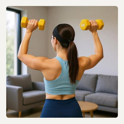 Amazon Basics Neoprene Dumbbell Hand Weights for Exercise and Muscle Toning - style: 8 Pound, Pair