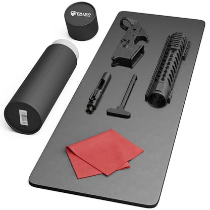 Falko Tactical Gun Cleaning Mat, Gun Mat for Handgun, Rifle and Shotgun - color: Grey, size: 36x12